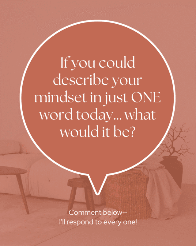 ONE word today